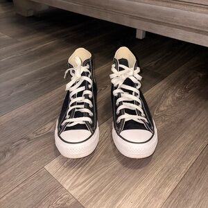 Converse Black and White High-Top Sneakers